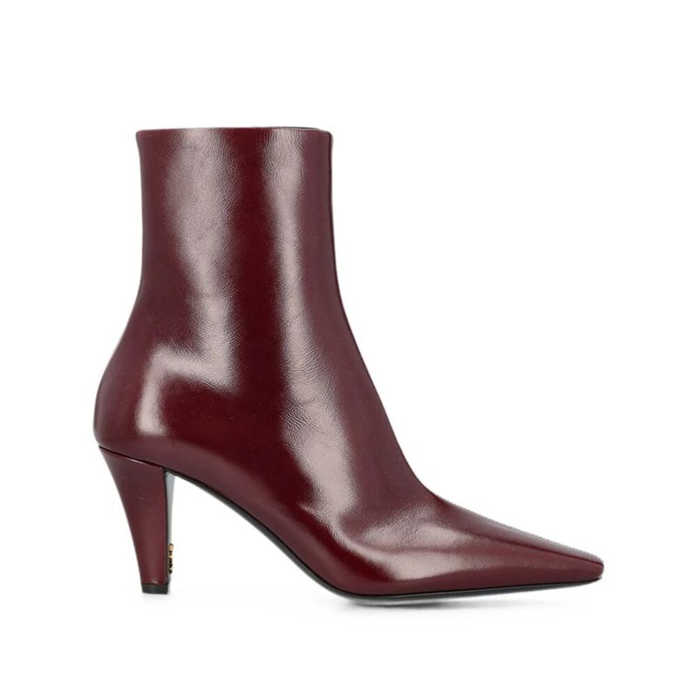 Saint Laurent Women Stivaletti "Jill 75" In Pelle Liscia